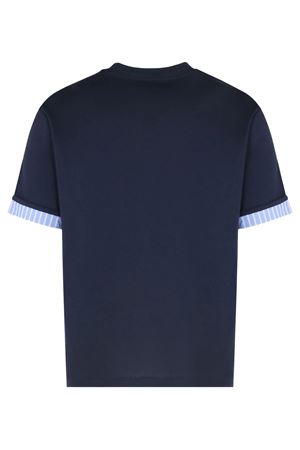 T-shirt in cotone blu notte PAOLO PECORA | F07141576685